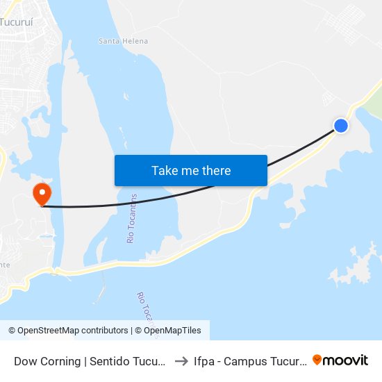 Dow Corning | Sentido Tucuruí to Ifpa - Campus Tucuruí map