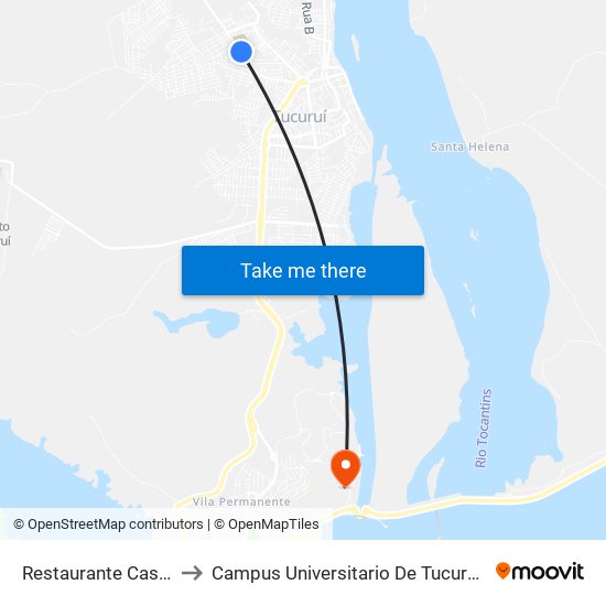 Restaurante Caseirão to Campus Universitario De Tucuruí (Ufpa) map