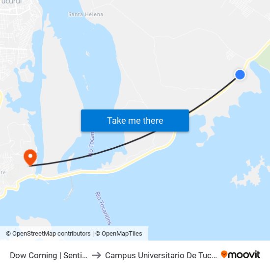 Dow Corning | Sentido Breu to Campus Universitario De Tucuruí (Ufpa) map