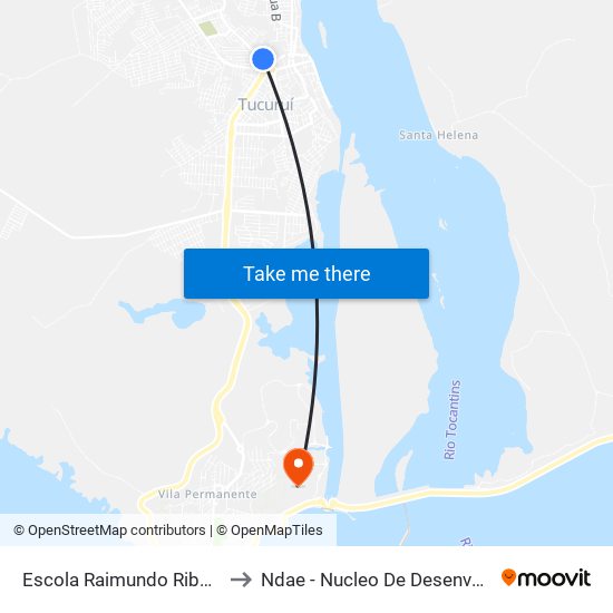 Escola Raimundo Ribeiro De Sousa | Sentido Getat to Ndae - Nucleo De Desenvolvimento Amazônico Engenharia map
