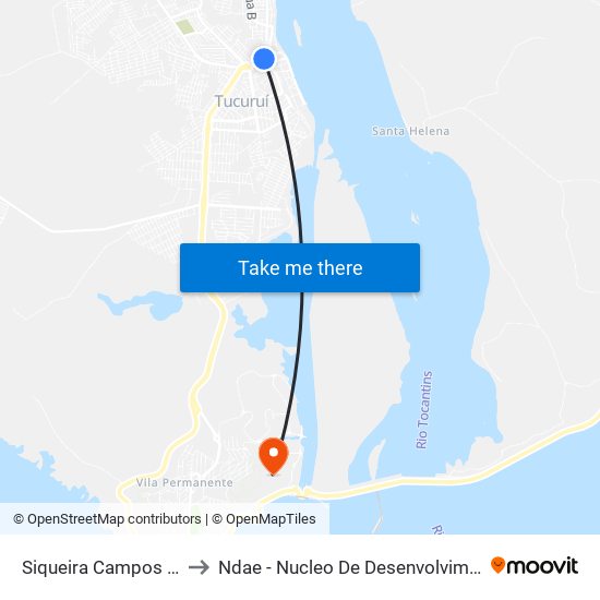 Siqueira Campos Com Lauro Sodré to Ndae - Nucleo De Desenvolvimento Amazônico Engenharia map