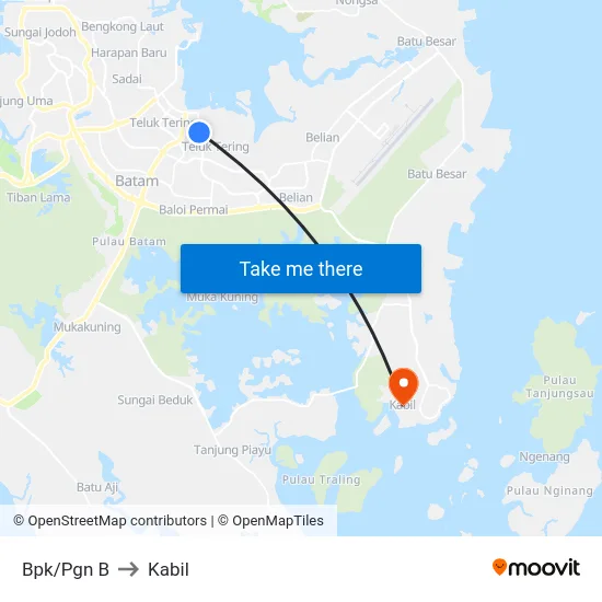Bpk/Pgn B to Kabil map