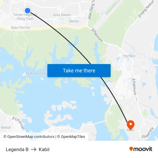 Legenda B to Kabil map