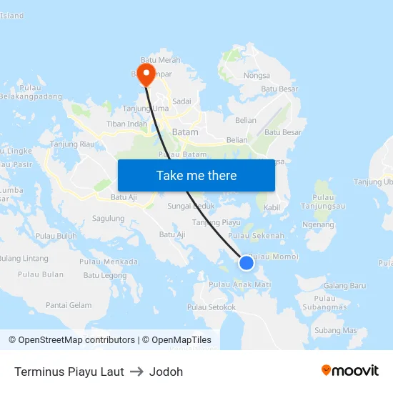 Terminus Piayu Laut to Jodoh map