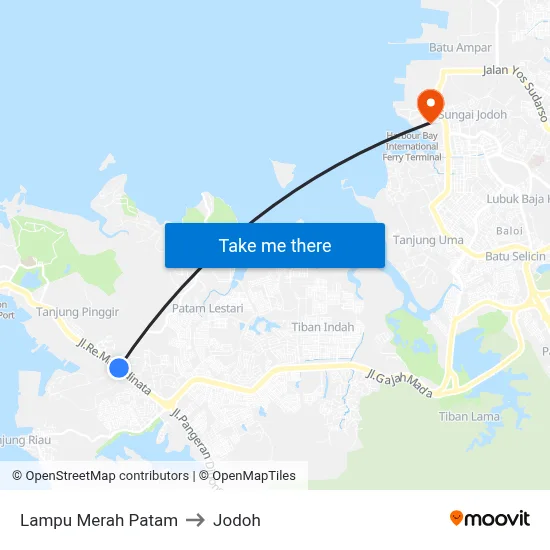Lampu Merah Patam to Jodoh map