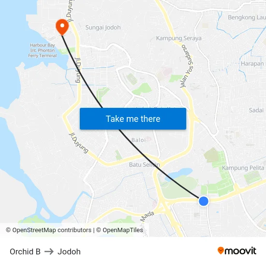 Orchid B to Jodoh map