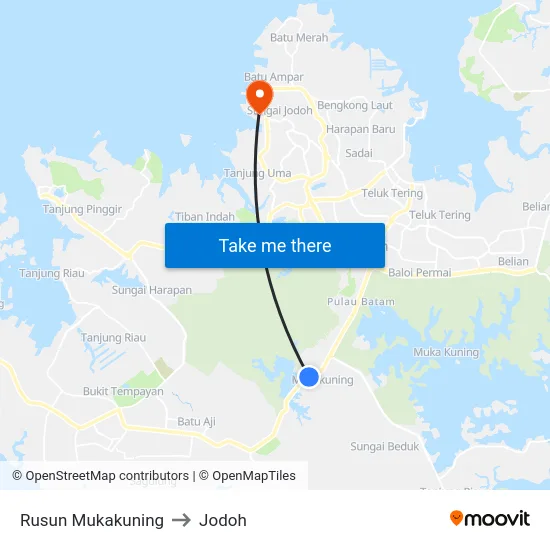 Rusun Mukakuning to Jodoh map