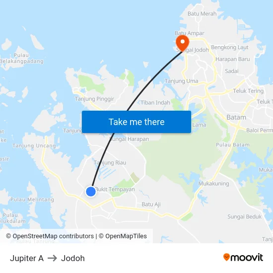 Jupiter A to Jodoh map