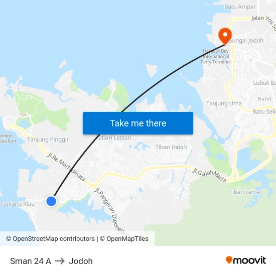 Sman 24 A to Jodoh map