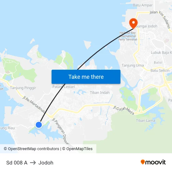 Sd 008 A to Jodoh map