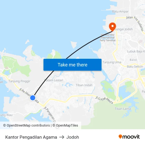 Kantor Pengadilan Agama to Jodoh map