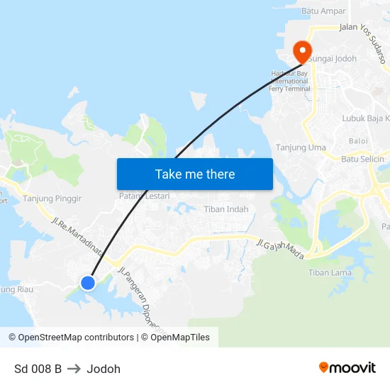 Sd 008 B to Jodoh map