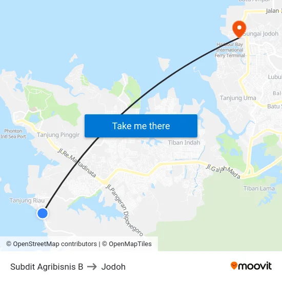 Subdit Agribisnis B to Jodoh map