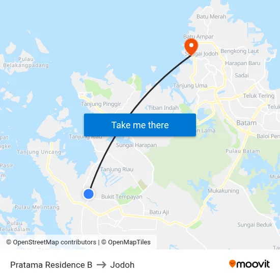 Pratama Residence B to Jodoh map