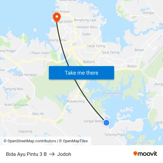 Bida Ayu Pintu 3 B to Jodoh map