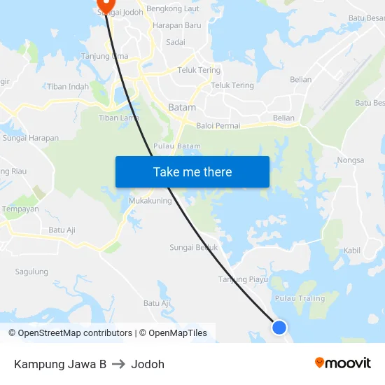 Kampung Jawa B to Jodoh map