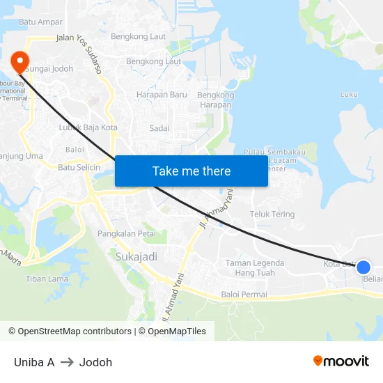 Uniba A to Jodoh map