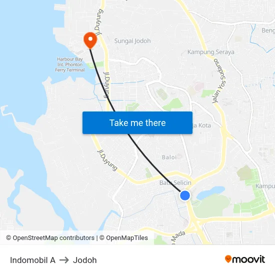 Indomobil A to Jodoh map