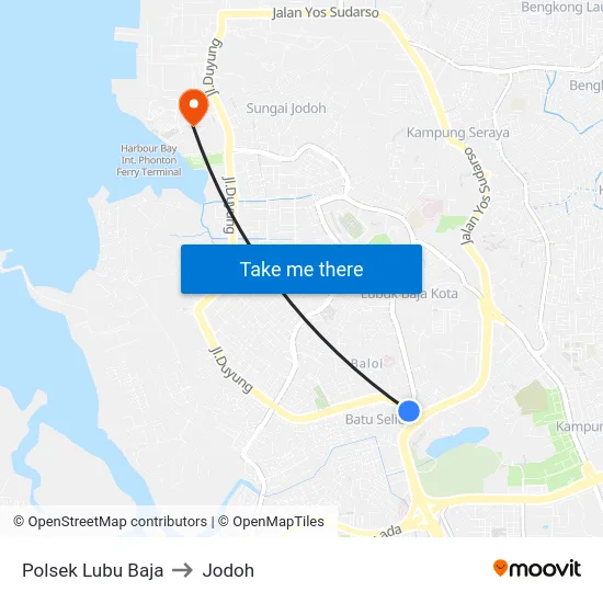 Polsek Lubu Baja to Jodoh map
