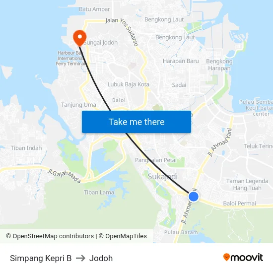 Simpang Kepri B to Jodoh map
