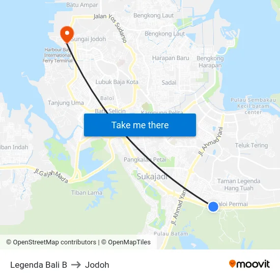 Legenda Bali B to Jodoh map