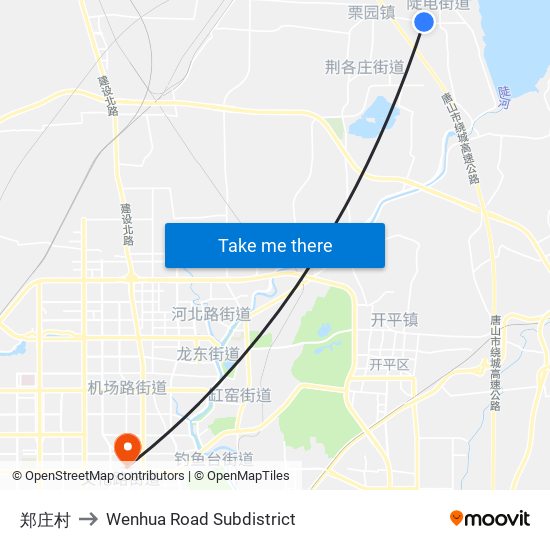 郑庄村 to Wenhua Road Subdistrict map