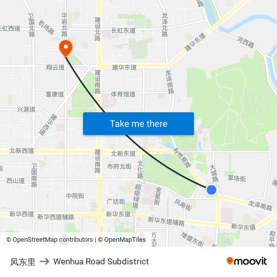 凤东里 to Wenhua Road Subdistrict map