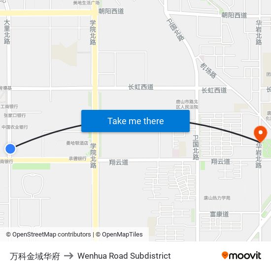 万科金域华府 to Wenhua Road Subdistrict map