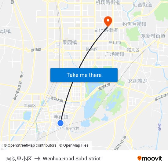 河头里小区 to Wenhua Road Subdistrict map