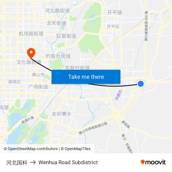 河北国科 to Wenhua Road Subdistrict map