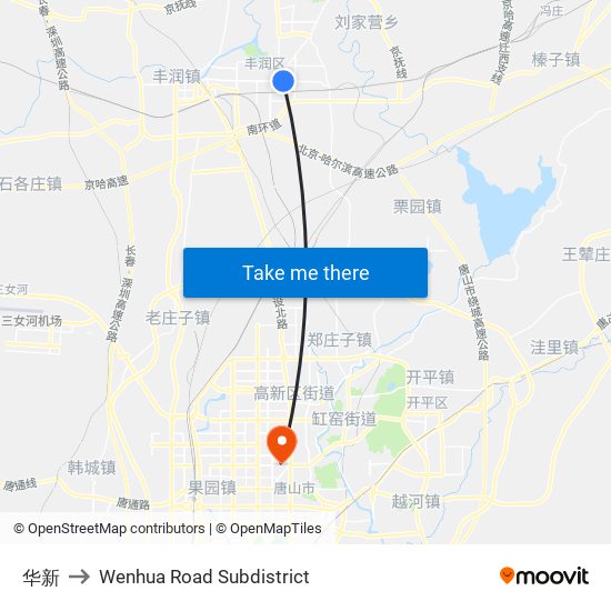 华新 to Wenhua Road Subdistrict map