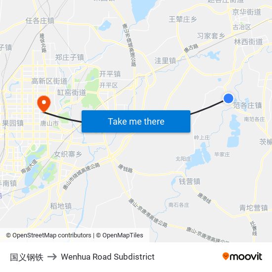 国义钢铁 to Wenhua Road Subdistrict map