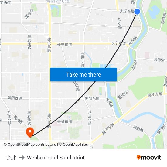 龙北 to Wenhua Road Subdistrict map