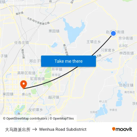 大马路派出所 to Wenhua Road Subdistrict map