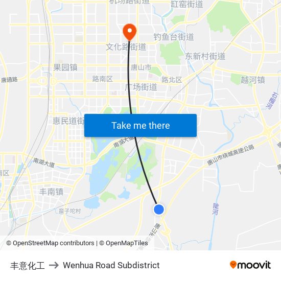 丰意化工 to Wenhua Road Subdistrict map