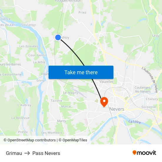 Grimau to Pass Nevers map