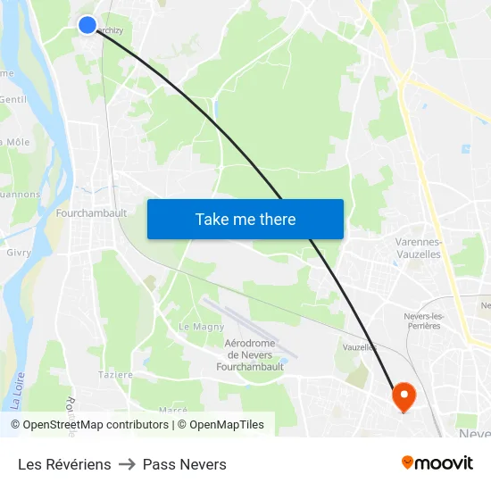 Les Révériens to Pass Nevers map