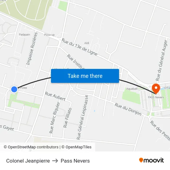 Colonel Jeanpierre to Pass Nevers map