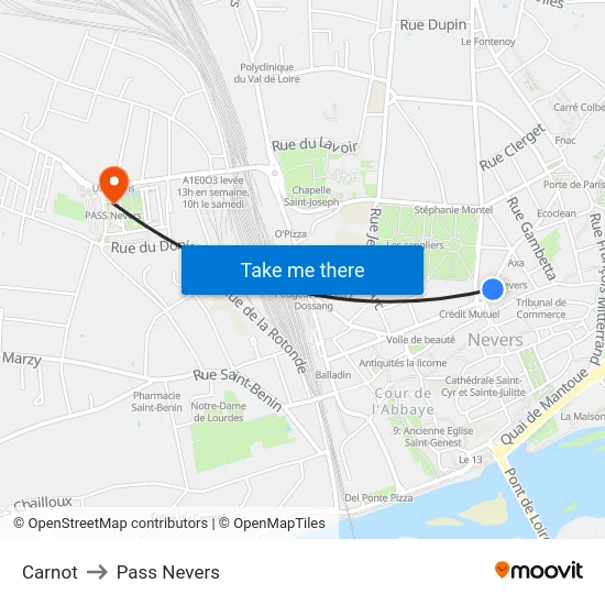 Carnot to Pass Nevers map