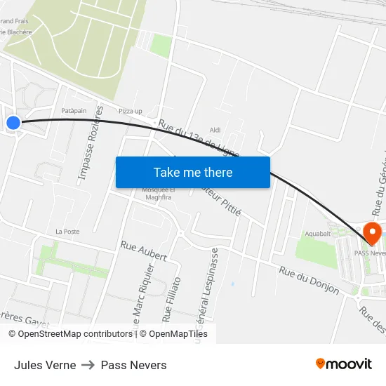 Jules Verne to Pass Nevers map