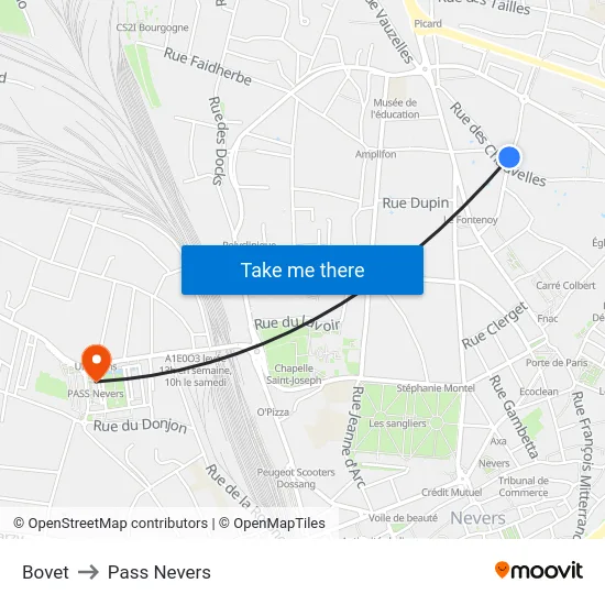 Bovet to Pass Nevers map