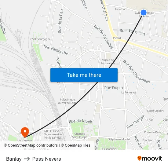 Banlay to Pass Nevers map