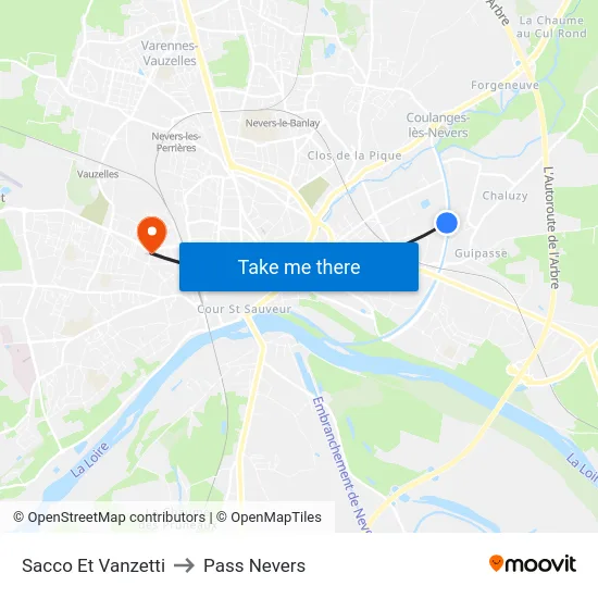 Sacco Et Vanzetti to Pass Nevers map