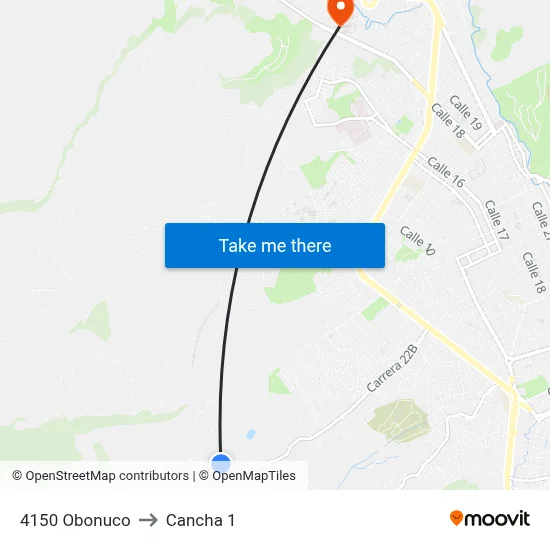 4150 Obonuco to Cancha 1 map