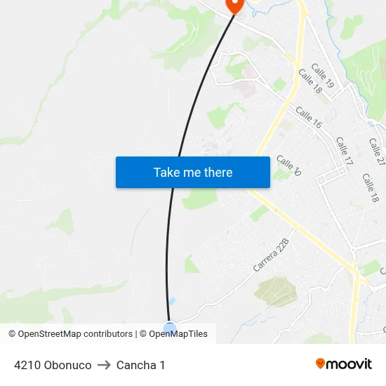 4210 Obonuco to Cancha 1 map