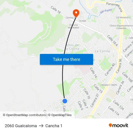 2060 Gualcaloma to Cancha 1 map
