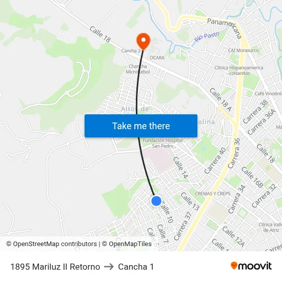 1895 Mariluz II Retorno to Cancha 1 map