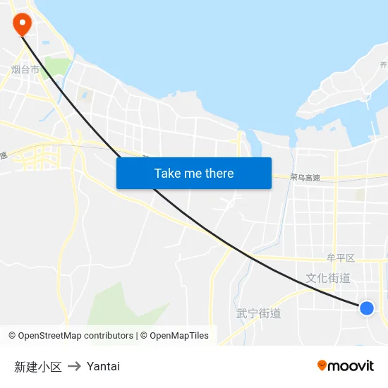 New Construction Residential Area to Yantai map