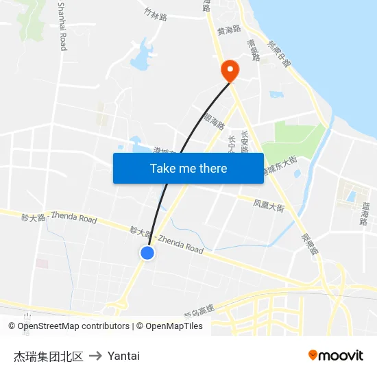 Jereh Group North Area to Yantai map