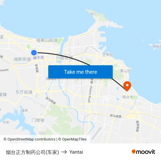Yantai Zhengfang Pharmaceutical (Chejia) to Yantai map